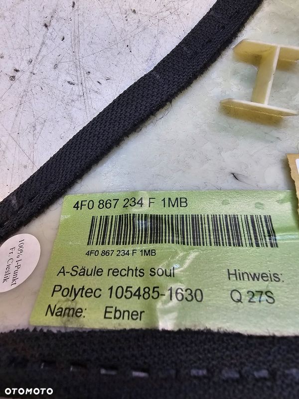OSŁONA SŁUPKA A PRAWA AUDI A6 C6 4F0867234F 1MB - 5
