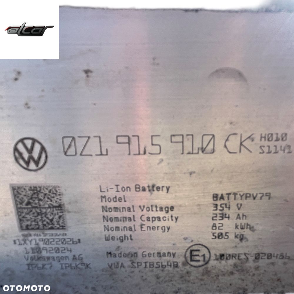 BATERIA SAMOCHODOWA VOLKSWAGEN ID.4 82 kWh 1EA 804 842 DH - 6
