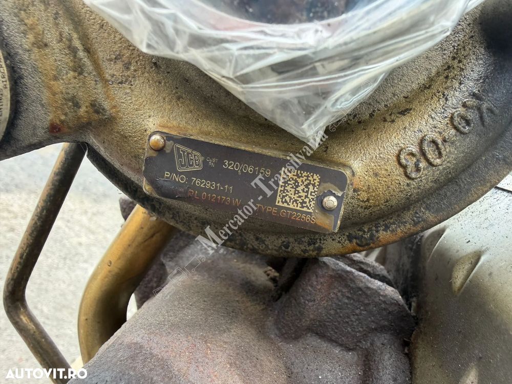 Turbosuflanta JCB Garrett GT2256S  Cod OEM 320/06159, Cod Garrett 762931-11 / 762931-0011 / 762931-5011S   JCB 3 CX - 4