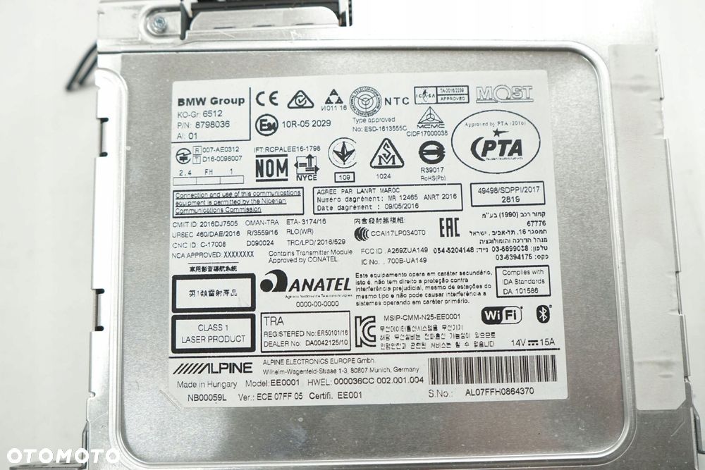 BMW X1 F48 17R RADIO FABRYCZNE NAPĘD NAWIGACJA 8798036 - 3