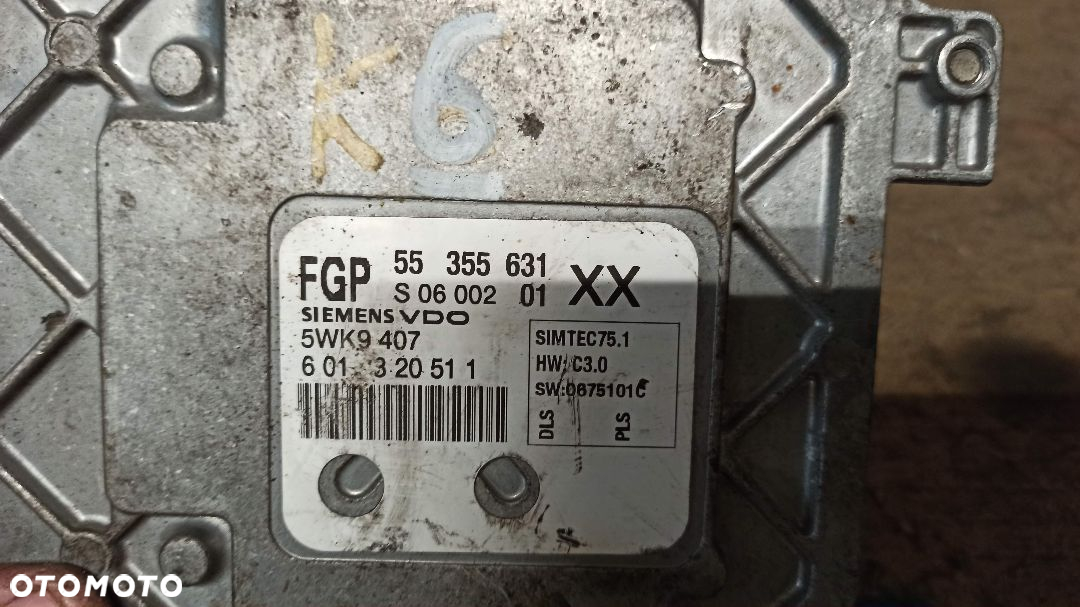 #KOMPUTER OPEL VECTRA C 1.8 16V  nr 55355631 - 3