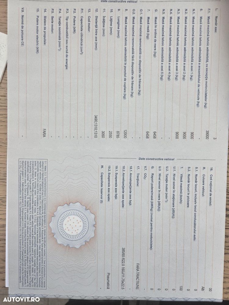 Schmitz Cargobull 10 BUCATI-basculabile 2020, prelata, scena vizitare, jante ALUMINIU, carte identitate RAR, tara propie 6,458kg, 28mc, picioare rabatabile, protectiie laterale si spate, posibilitate leasing, rulate in GERMANIA-STARE BUNA-PROMOMOTIE 22.900 EUR+Tva - 14