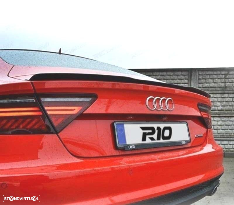 AILERON LIP AUDI ​​​A7 SPORTBACK 11-15 PRETO LOOK S LINE - 2