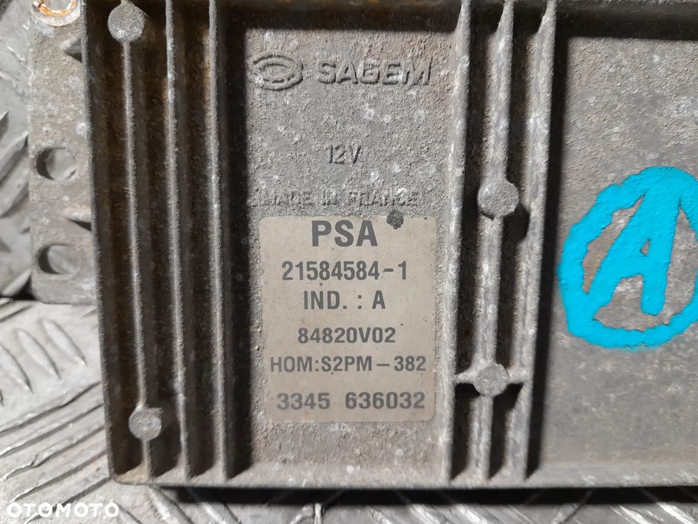 PEUGEOT PARTNER KOMPUTER STEROWNIK SILNIKA 9642222380 - 3