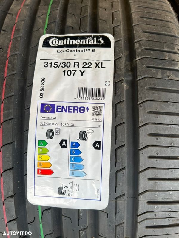 vând set anvelope 275/35/22-315/30/22 continental de vară noi - 3