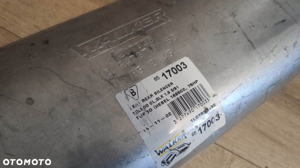 TŁUMIK KOŃCOWY SEAT TOLEDO I 91-97 1.9 TD - 3