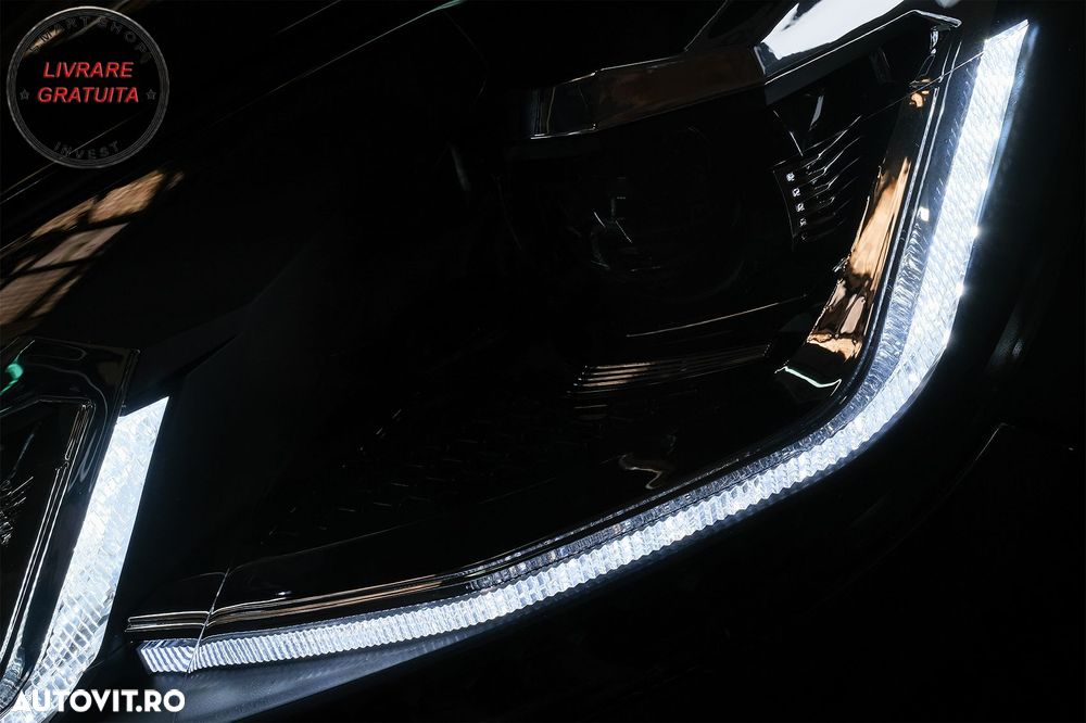 Faruri LED VW Golf 6 VI (2008-2013) Facelift G7.5 Look Silver Semnalizare Secventi- livrare gratuita - 19