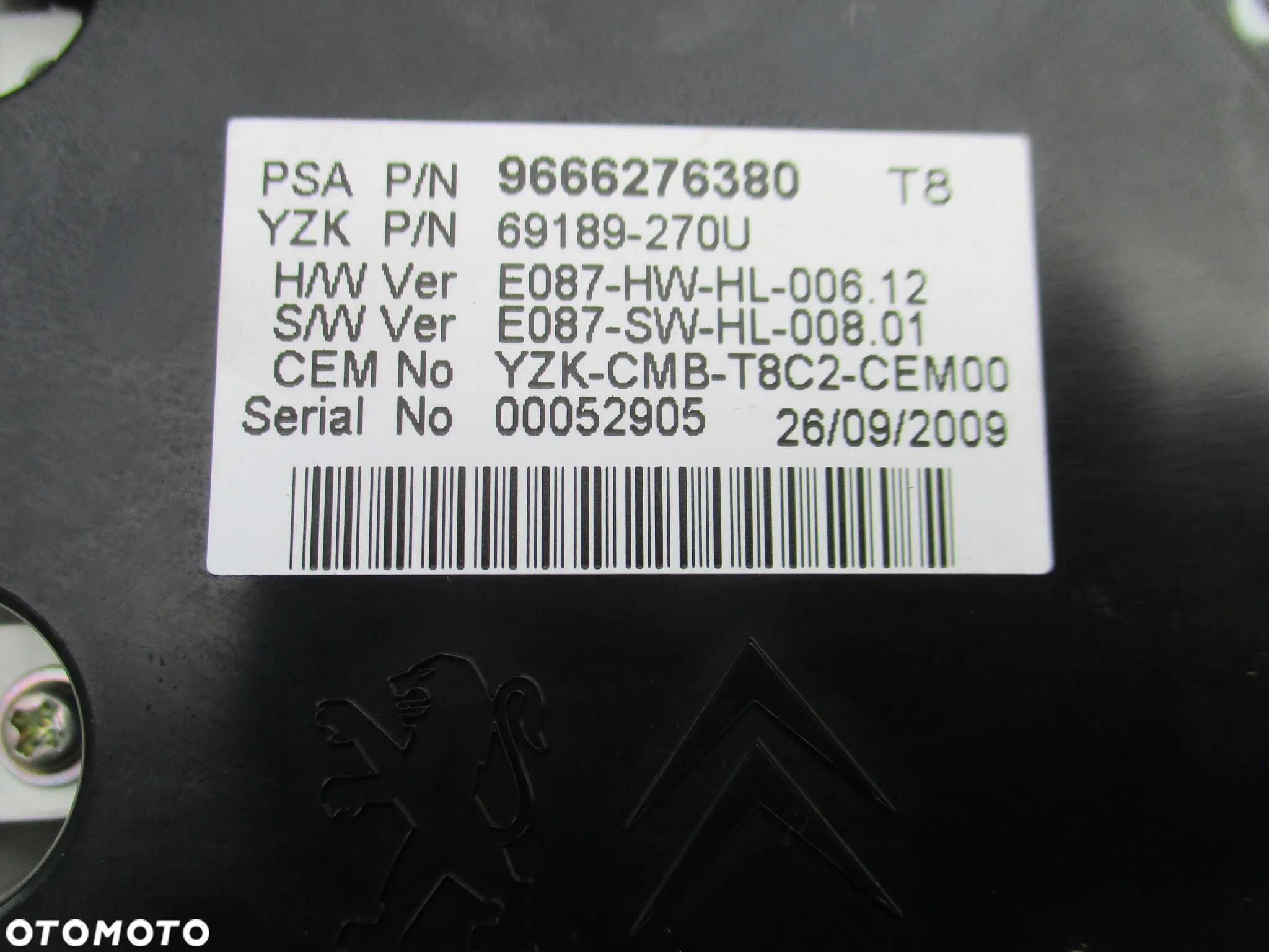 PEUGEOT 3008 5008 LICZNIK ZEGAR WYŚWIETLACZ - 5