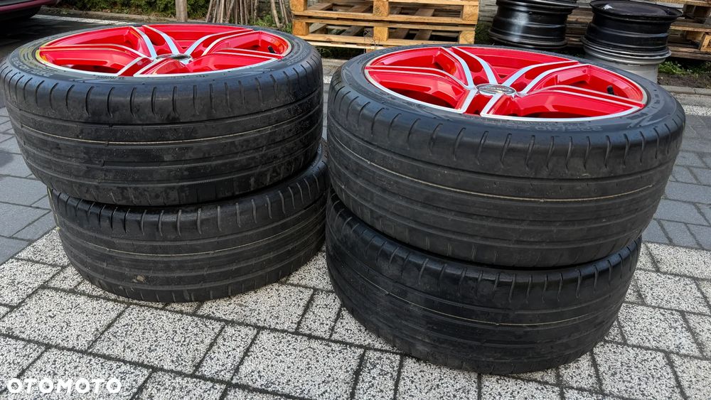 Koła r18 5x120 Borbet 225/40 ET30 8J bmw e46 e36 e39 e60 VW transporter t5 XRT8018 alufelgi KBA49282 - 20