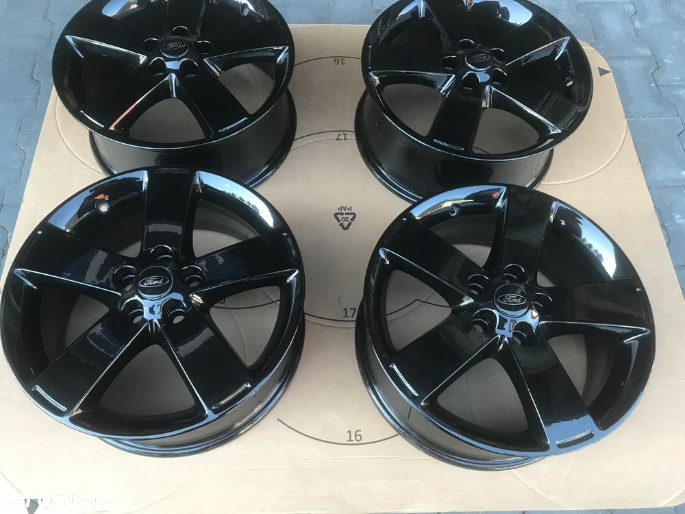 Felgi Ford Mondeo Focus S-Max 17 7x17 5x108 ET55 Czarny Połysk - 2
