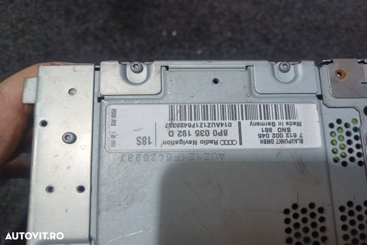 Radio cd 8P0035192D Navigatie Audi A3 8P/8PA [facelift] [2004 - 2008] - 4