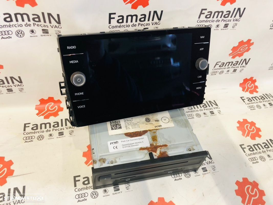 Rádio MULTIMEDIA VW GOLF VII STD2 / 3Q0035846 - 1