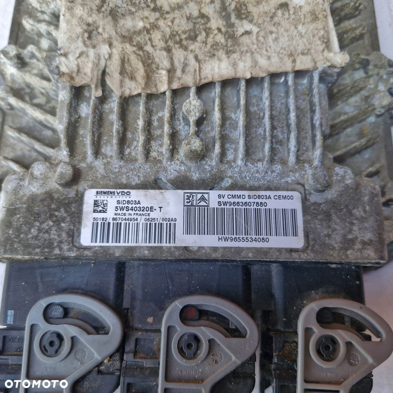 KOMPUTER STEROWNIK SILNIKA PEUGEOT 407 2.0 HDI HW9655534080 - 2