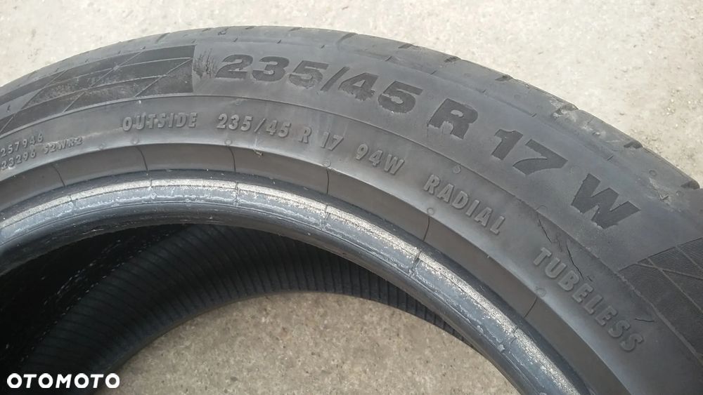 17” - CONTINENTAL - 235/45 r17 cali – LETNIE Opony Conti Sport Contact 5 Samouszczelniajaca  CONTI  SEAL !! + indeks  Prędkości:  W - 270 km / h  - Gwarancja + Możliwy MONTAŻ !! - 5
