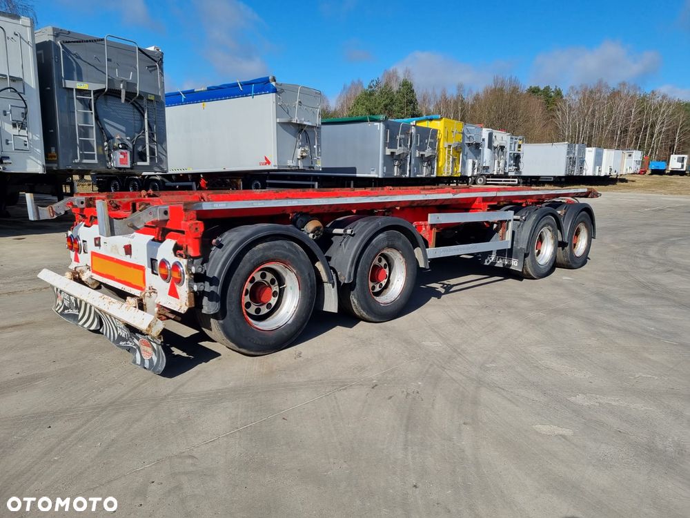 Kel-Berg Przyczepa Hakowiec Wywrotka do Przewozu Kontenerów 4 osie 7,50 m - 8