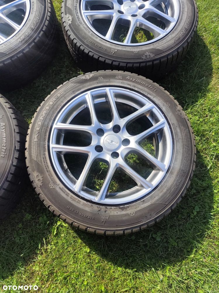 Felgi Aluminiowe Z Oponami Zimowymi VW Audi Skoda 5*112 Et 40 Rozmiar 215/60R17 - 5
