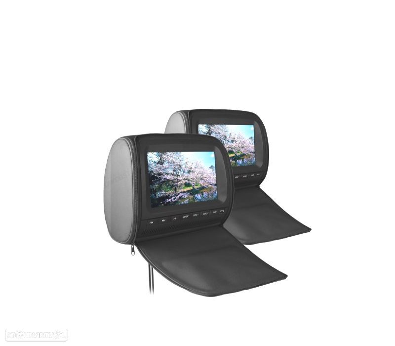 ENCOSTO DE CABEÇA MULTIMEDIA DVD 9 PULGADAS COR EM PRETO - 5