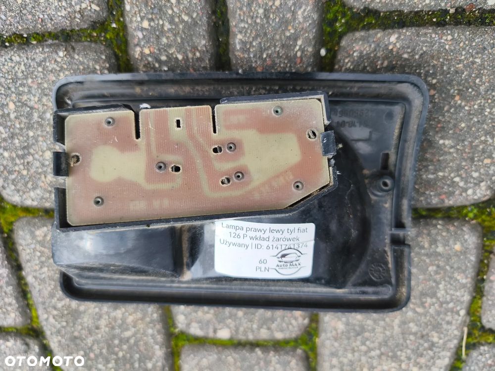 Lampa prawy lewy tyl fiat 126 P wkład żarówek - 7
