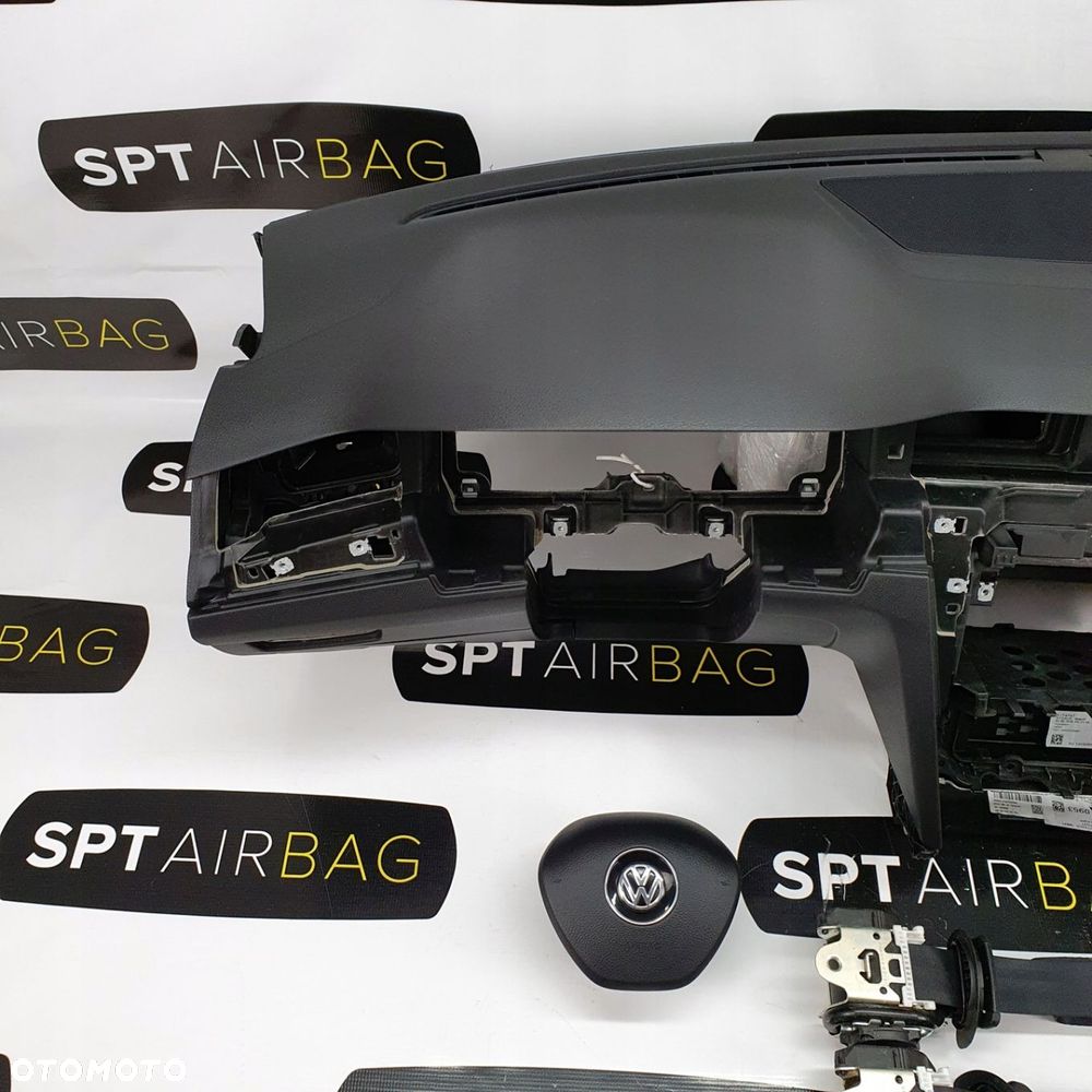 VW PASSAT B8 DESKA ROZDZIELCZA KONSOLA KOKPIT PULPIT PODUSZKI AIRBAG AIR BAG PASY KIT SET - 2