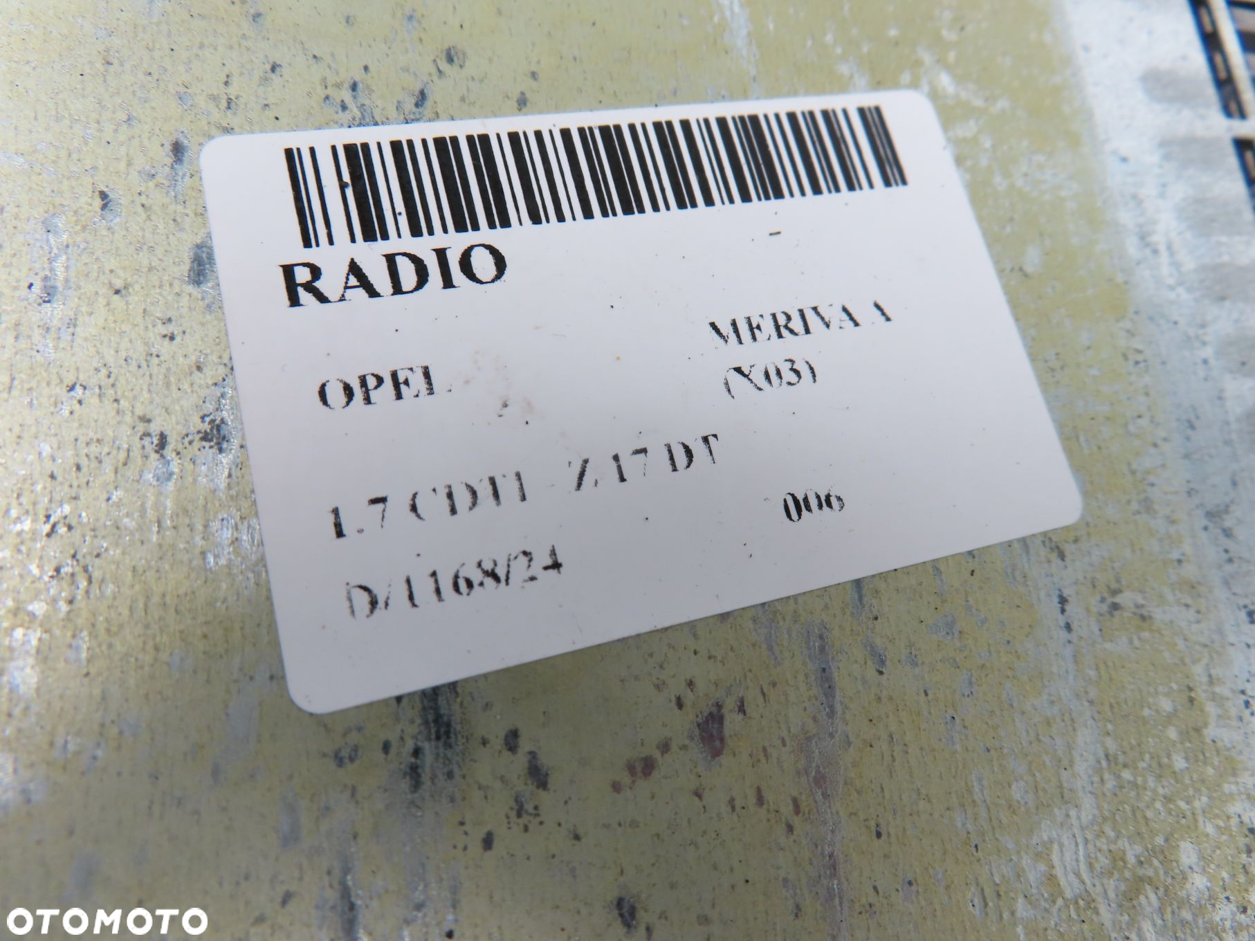RADIO OPEL MERIVA A 13190855 13208191 - 10