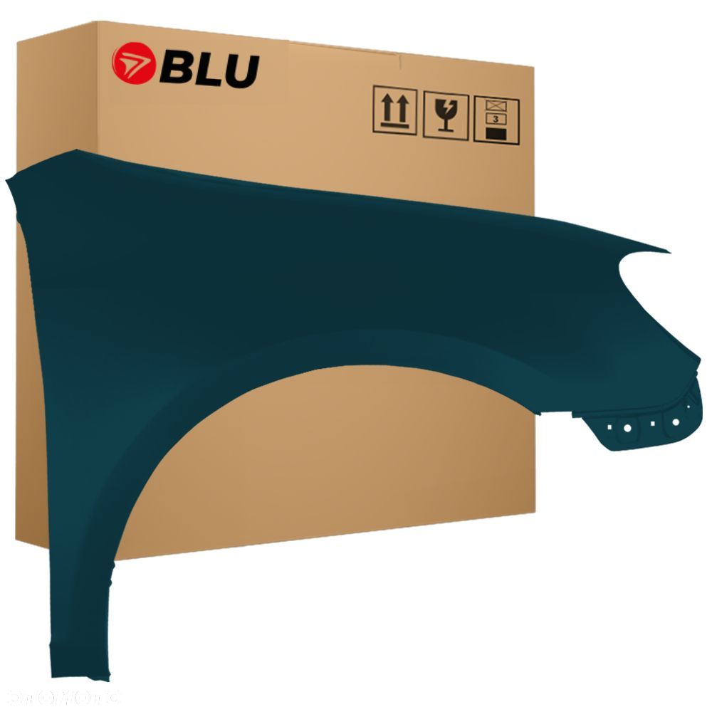 BLU Błotnik VOLKSWAGEN VW GOLF VI 6 VARIANT KOMBI LC5F prawy przód niebieski 2008-2016 GraphitBlau - 1