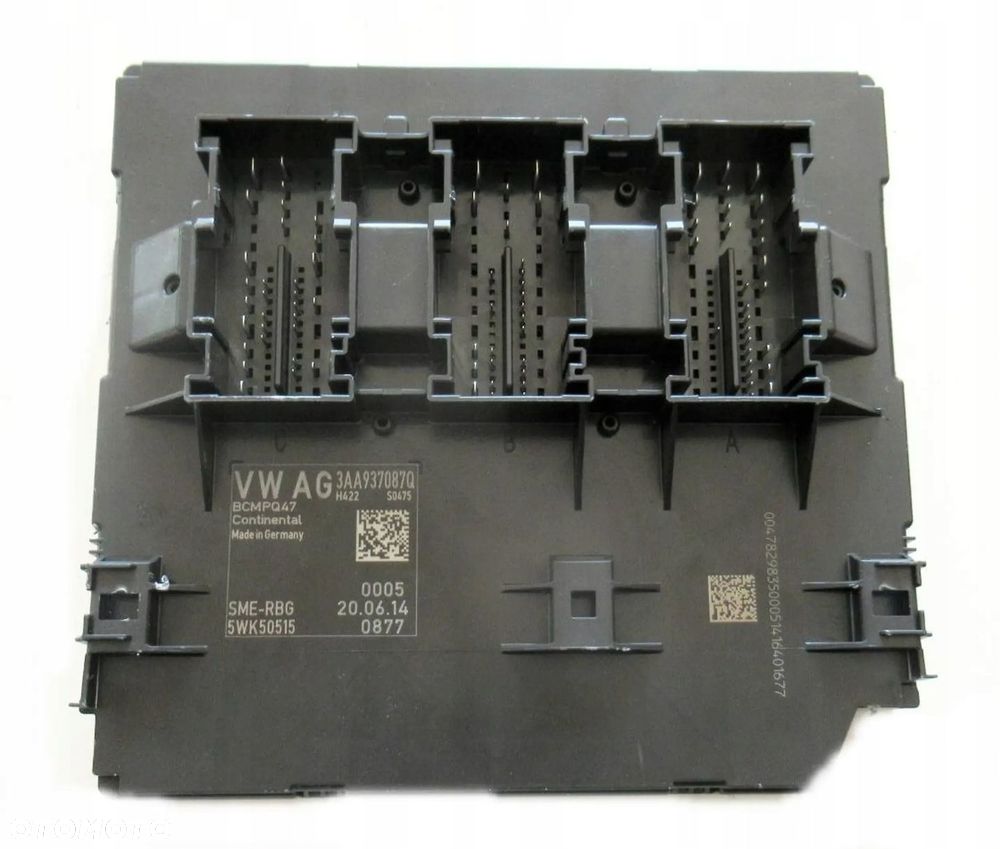VW PASSAT B7 MODUŁ KOMFORTU 3AA937087Q - 2