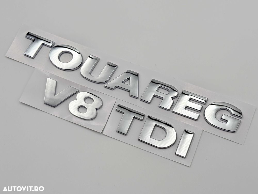 Set Embleme VW Touareg V8 TDI crom - 1