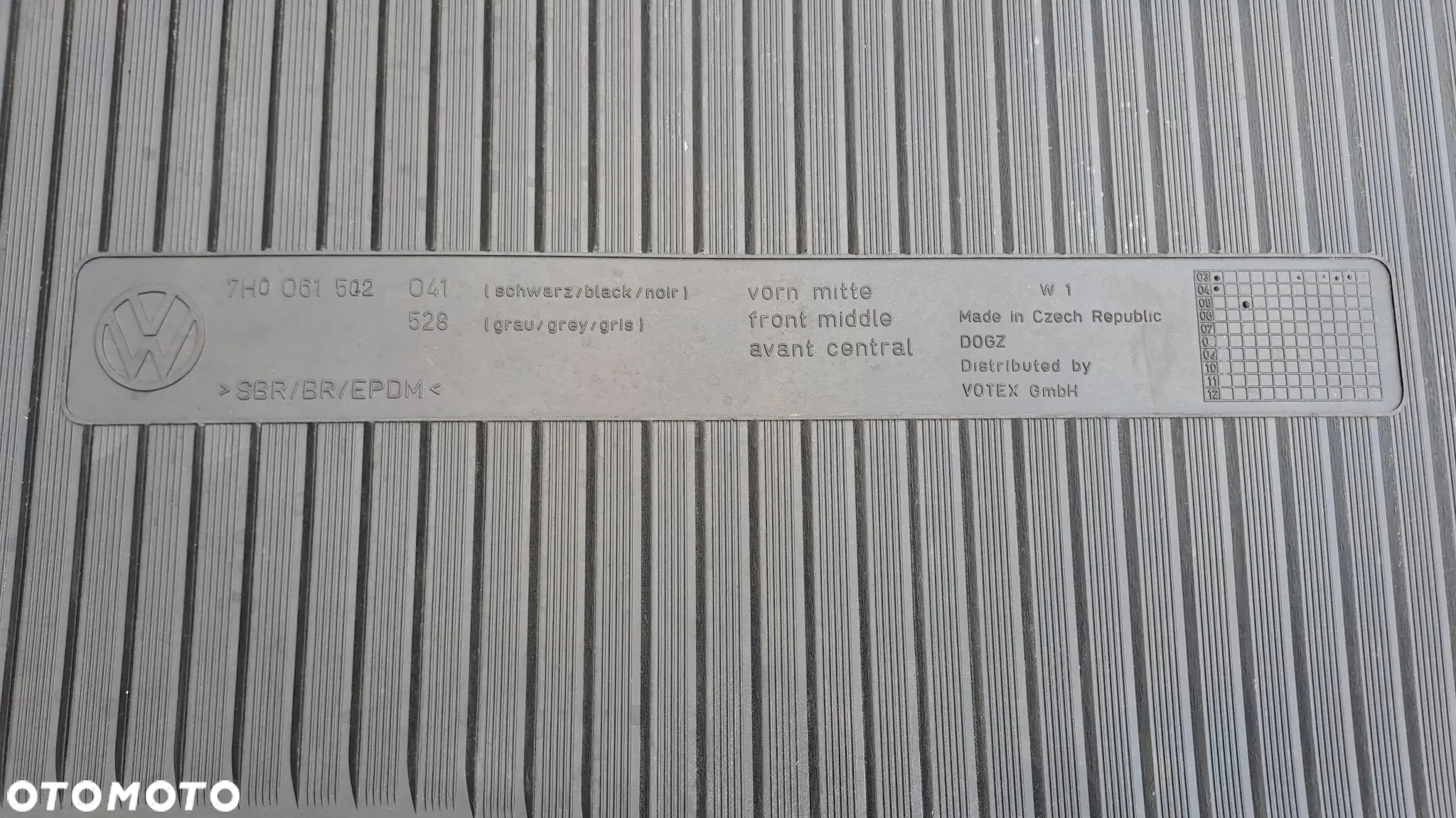 VW T5 DYWANIK WYKŁADZINA KIEROWCY 7H0061502 - 3