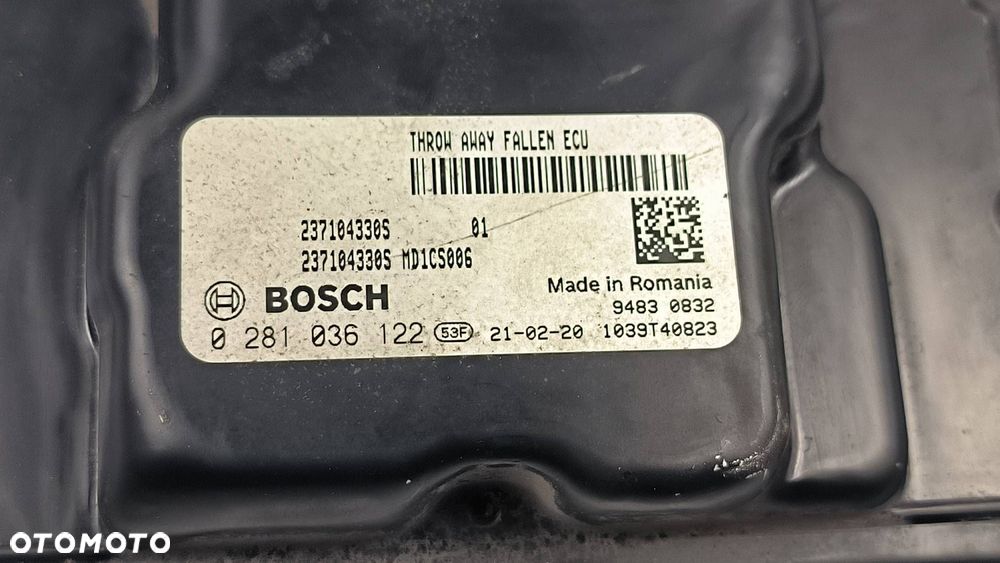 KOMPUTER SILNIKA ECU FIAT TALENTO  237104330S - 4