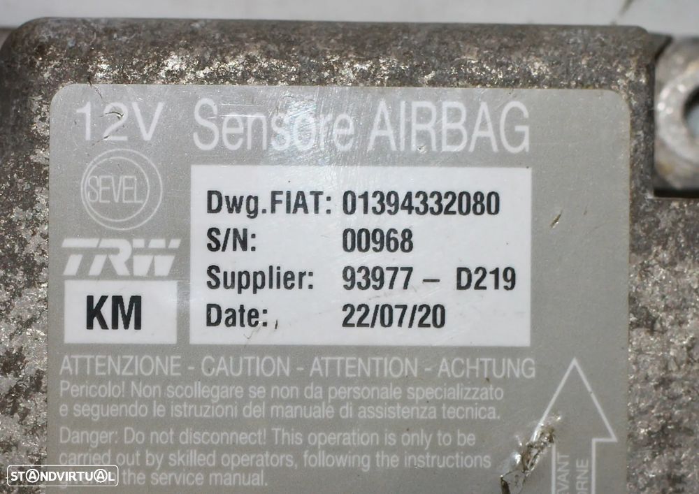 CENTRALINA DE AIRBAG PEUGEOT BOXER - 4