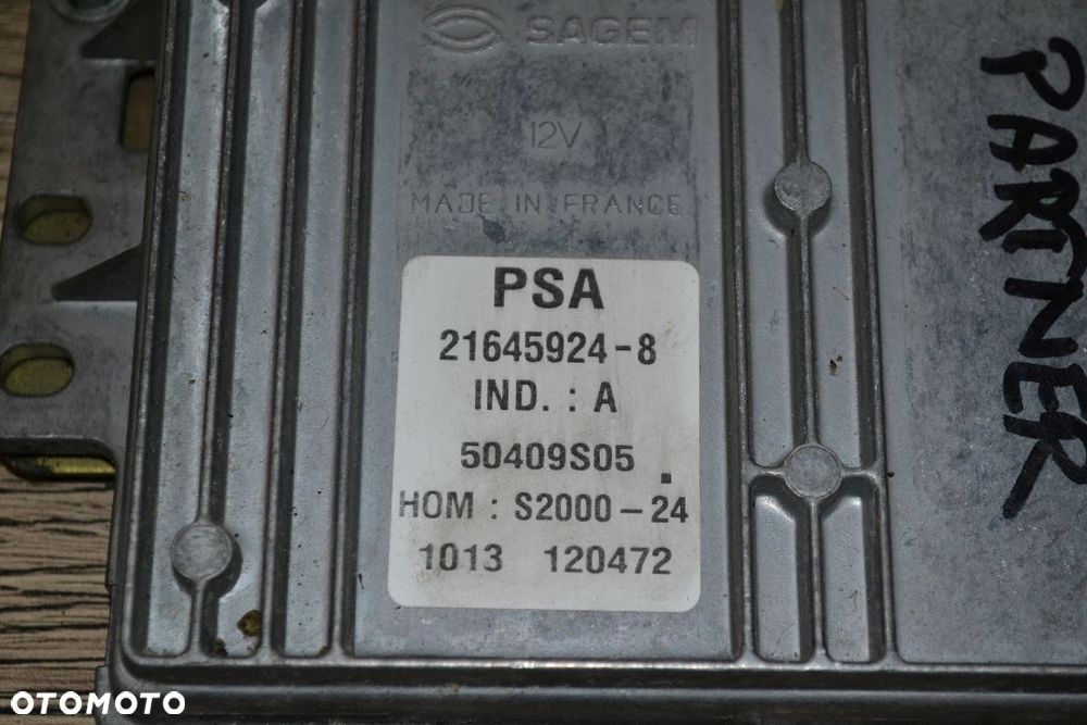 CITROEN PEUGEOT 1,4 B KOMPUTER STEROWNIK SILNIKA 9643782580 - 3