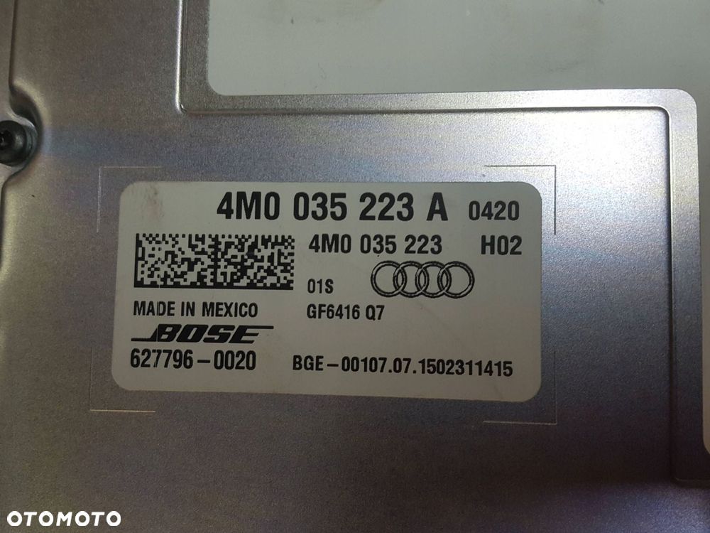 AUDI Q7 II 4M 15-19r WZMACNIACZ AUDIO BOSE 4M0035223A - 4
