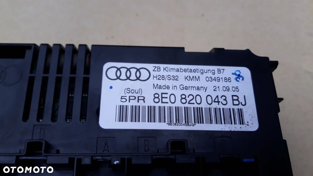 Audi A4 B6 Audi A4 B7 PANEL NAWIEWU  Powietrza   8e0820043aj 8e0820043h 8E0820043BJ - 9