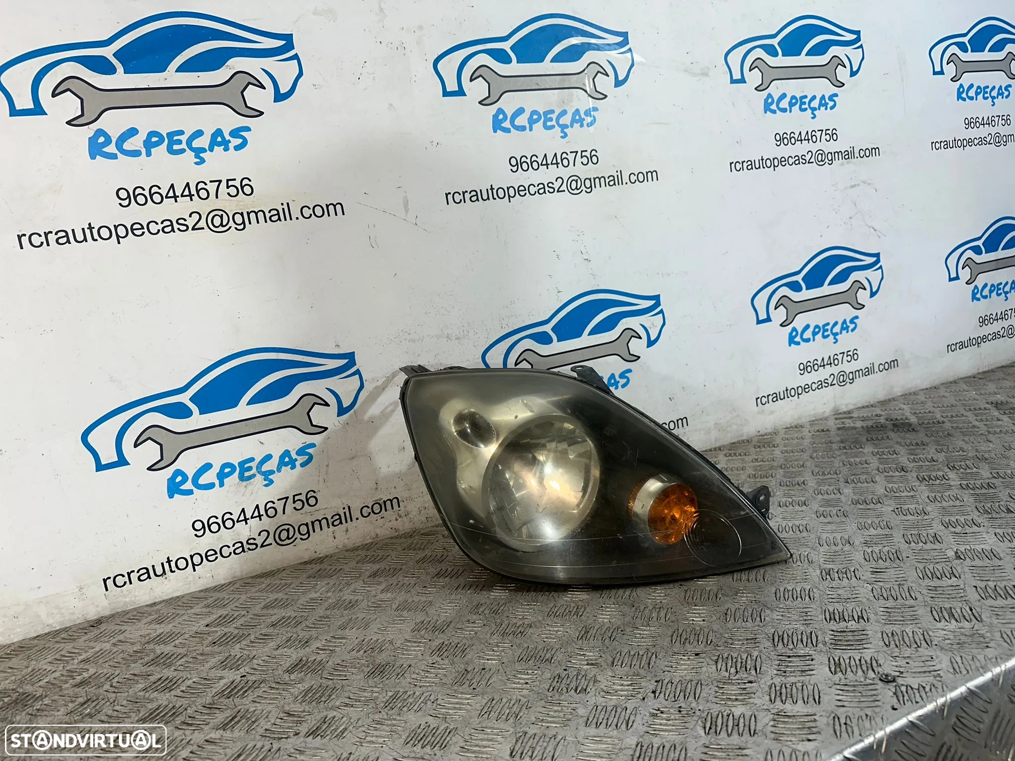 .Otica Farol Direita 6S61-13W029-BD Original Halogénio Ford Fiesta MK5 5 Facelift 2002 - 2008 - 3