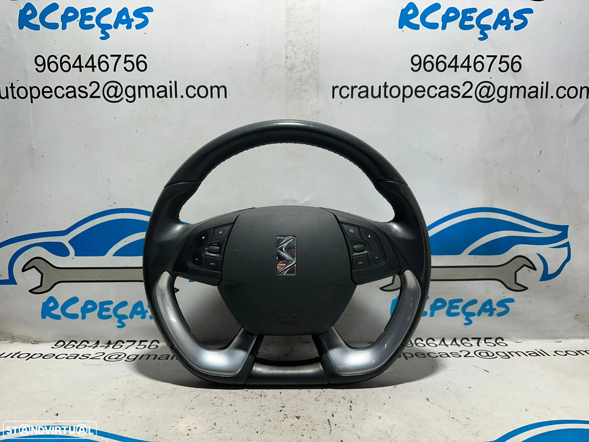 .Volante Guiador Pele Multifunções Original Citroen DS5 7839076 - 2