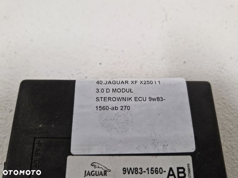 JAGUAR XF X250 I 1 3.0 D MODUŁ STEROWNIK ECU 9W83-1560-AB - 3