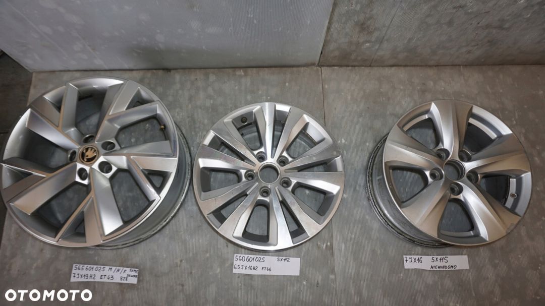 FELGA ALUFELGA 19" 16" SKODA KODIAQ VW - 1