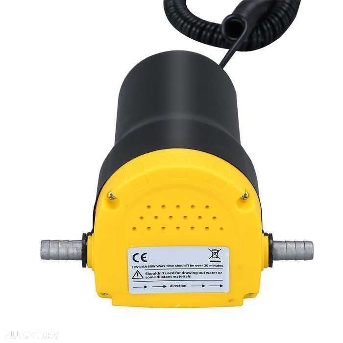 Pompa Electrica Extractie Ulei si Motorina 12V - Set Complet cu Furtun - 4