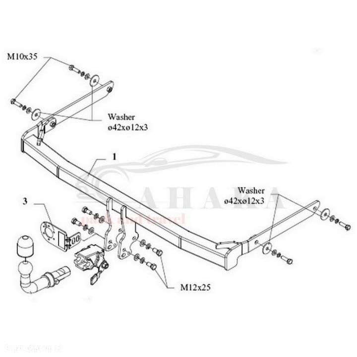 Hak Holowniczy Automat Do Ford Fiesta Hatchback 2002-2005 - 3
