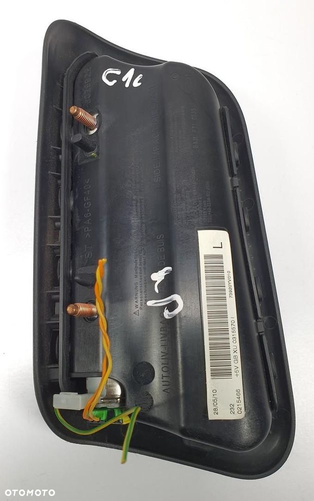PODUSZKA AIRBAG FOTELA LEWA CITROEN C1 0315570 0215466 - 3
