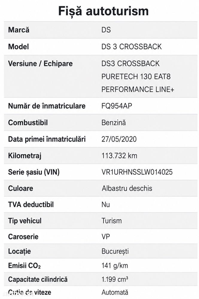 DS Automobiles DS 3 Crossback Crossback PureTech 130 Aut. GRAND CHIC - 17