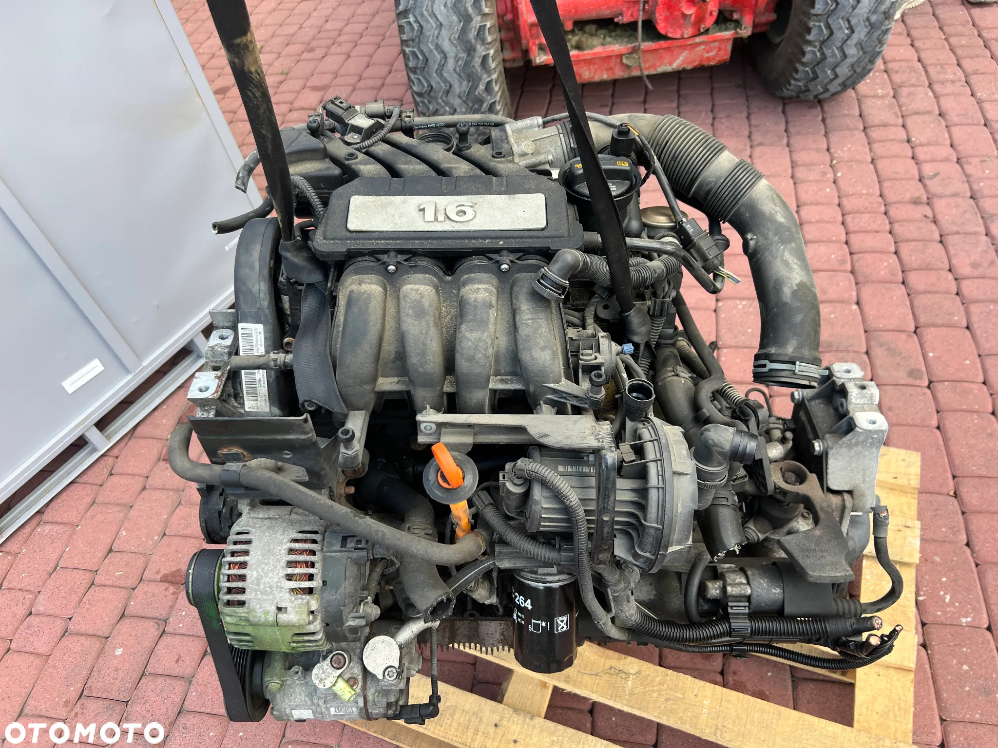 SILNIK 1.6 MPI 8V BSE VW AUDI SEAT SKODA KOMPLETNY - 4