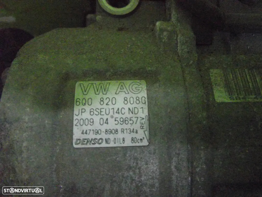 Compressor de Ar Condicionado Volkswagen Polo / Seat Ibiza 1.4 Tdi  - 2009 / 2014 - CAC101 - 4