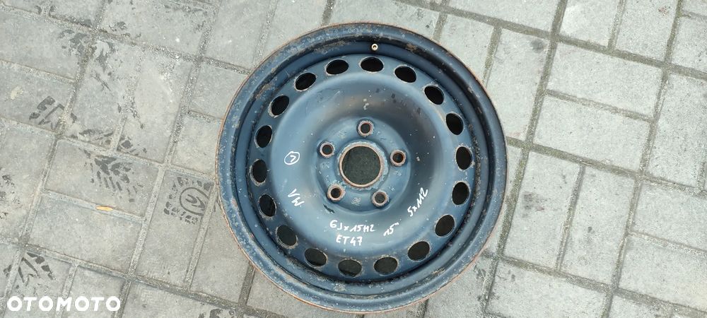 FELGI STALOWE 5x112 6Jx 15 CALI ET47 VW GOLF VI TOURAN CADDY AUDI A38P SKODA OCTAVIA  SEAT ALTEA TOLEDO LEON II KOMPLET 4 SZTUKI - 2