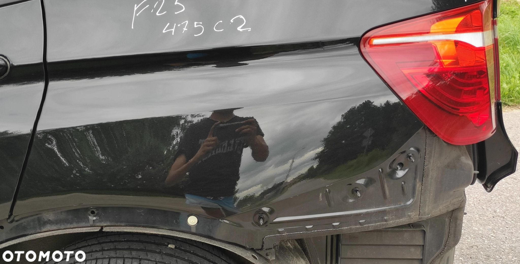 ĆWIARTKA BŁOTNIK LEWY TYŁ BMW X3 F25 475 BLACK SAPPHIRE ORG LAKIER - 3