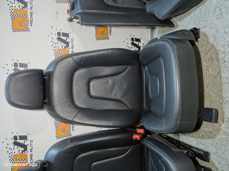 Conjunto De Bancos Audi A4 (8K2, B8)  Bancos Audi A4 B8 Sedan Em Pele - 4