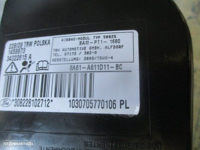 Airbag Banco 8A61A611D11BC FORD FIESTA 2009 1.4TDCI 70CV 0P ESQ - 2