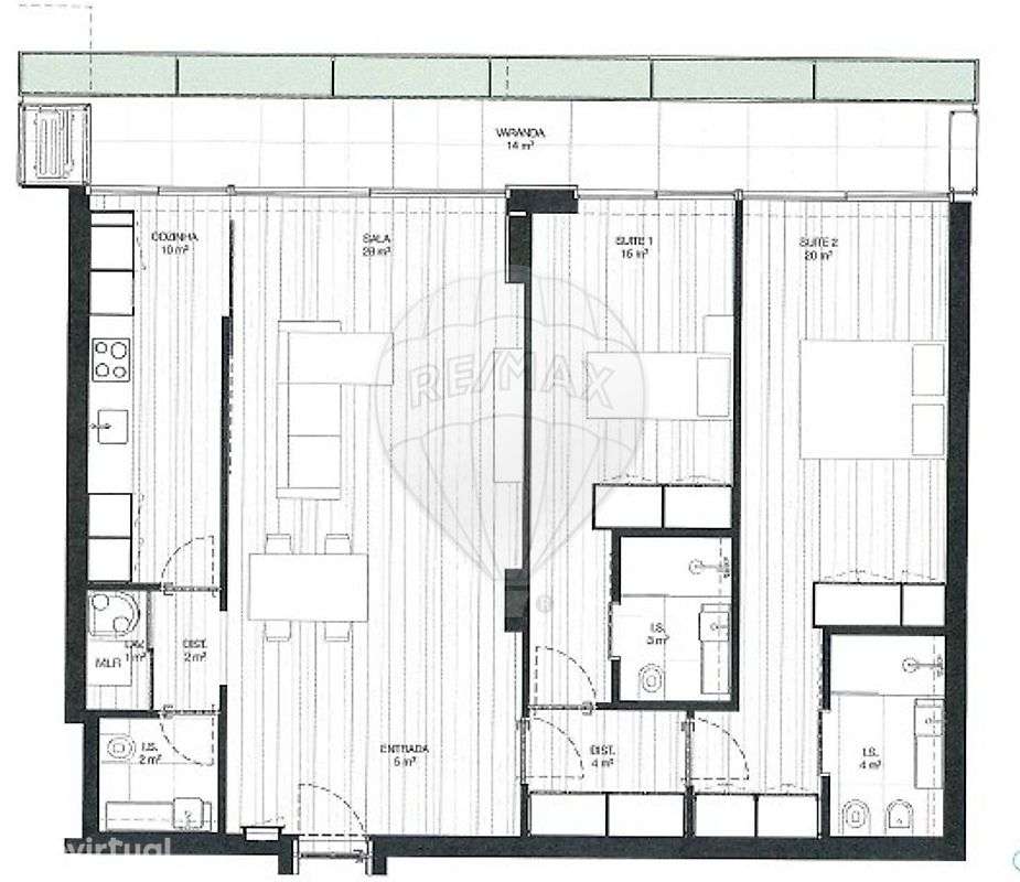 Apartamento T2 para venda - Grande imagem: 2/28