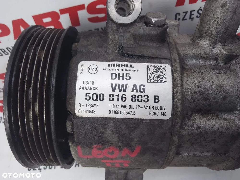 kompresor klimatyzacji sprężarka vw golf vii seat leon iii 5f0 audi a3 8v 2.0 tdi 5q0816803b - 2