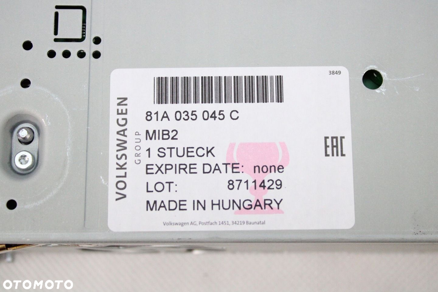 NOWA ORG JEDNOSTKA RADIA CZYTNIK NAWIGACJA AUDI Q2 MIB2 HARMAN 81A035045C - 6